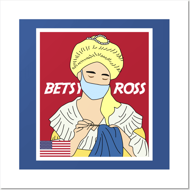 Betsy Ross Rush Limbaugh Coronavirus Wall Art by WOW DESIGN